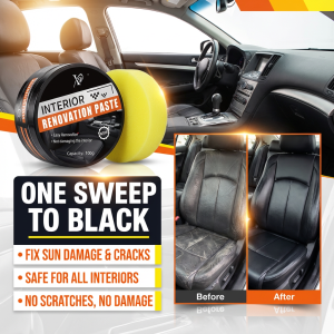 Ultra Restore LLS Car Interior Cleaner Interior Detailer Cleaner Deep Clean Shine and Restore Fix Faded Plastic Sun-Damaged Panels and Cracked Leather Long-Lasting Non-Greasya