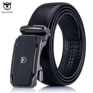 BULLCAPTAINเข็มขัดหนังวัวแท้ธุรกิจลำลองหัวเข็มขัดเลื่อนอัตโนมัติอย่างเป็นทางการ-รถสปอร์ตรุ่น 01