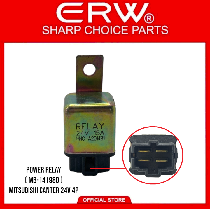POWER RELAY MITSUBISHI CANTER 24V 4P Replacement part no. (MB-141980 ...