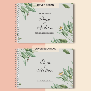 Buku Tamu Pernikahan CUSTOM / wedding Guest Book / wedding book  MODEL DSAIN SOFT