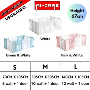 Solid Premium Pet Dog Fence 67cm Playpen Dog Fence Indoor Panels with Door for Dog 狗笼围栏/ Cat / Rabbit / Guinea Pig