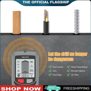 [HOSHIN]6 in 1 Stud Finder Wall Detector High Accuracy Stud Finder Tool Studs Detector for AC Wire Metal Studs Wood Joist Pipe