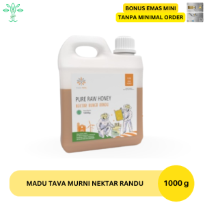 Madu Murni Tava Nektar Randu 1000 g 100% Pure Raw Honey Asli Alami / Madu murni asli original