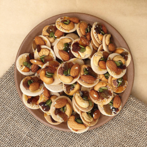 Bánh đồng tiền mix các loại hạt dinh dưỡng hũ 200g/300g/450g ( hạt điều hạnh nhân bí xanh nho mè ) - Đồ ăn vặt healthy SUSUTOSHOP