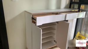 Italian-style light luxury paint door slate shoe cabinet household partition cabinet large-capacity porch cabinet simple modern locker