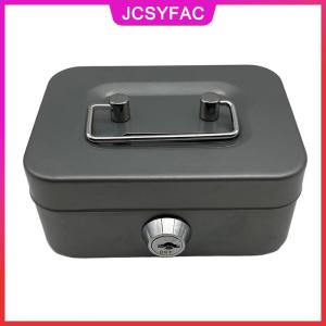 JCSYFAC Tiền an toàn hộp có thể khóa tiền mặt hộp với chìa khóa xách tay Piggy hộp làm bằng kim loại nhỏ an ninh khóa hộp Đồng Xu mạnh mẽ cho trẻ em