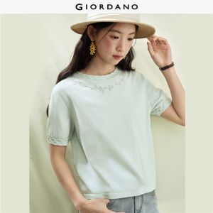 Giordano Women Embroidered Jacquard Round Neck Knitwear - High Quality Free Shipping 18356804
