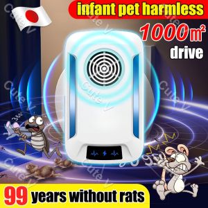 🐭100% effective🐭 Anti rat device Intelligent Ultrasonic rat killer Effectively repels rats cockroaches mosquitoes spiders and other pests Ultrasonic Pest Repeller Electric Pest Repeller Anti Mosquito Pest Repeller Rat repellant for home
