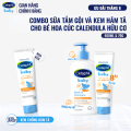 Combo Sữa tắm gội 400ML và Kem chống hăm tã 70G dịu lành cho bé với Calendula hoa cúc hữu cơ. 