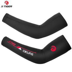 X-Tiger 100% Lycra Quick-Dry UV400 Protection Running Arm Sleeves Breathable Basketball Armguards Sports Cycling Arm Warmers(A pair)