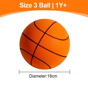 【SG stock】Silent Basketball Soft Easy to Grip Bouncing Basketball For Indoor Training Kids Basketball Mute 18/21/24cm
