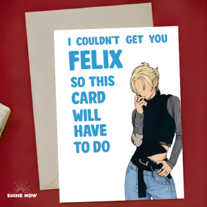 Stray Kids Felix Greeting Card | Kpop STAY Fan Gift | Funny SKZ Card
