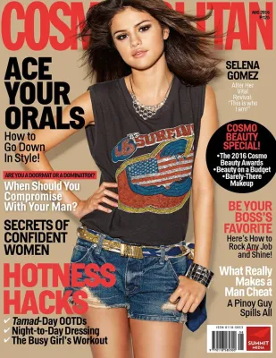 COSMOPOLITAN Magazine August 2016 SELENA GOMEZ