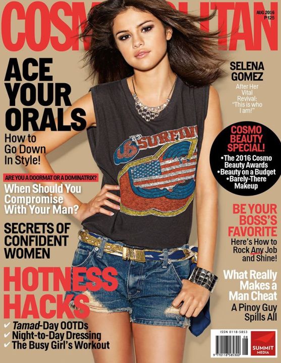 COSMOPOLITAN Magazine August 2016 SELENA GOMEZ Lazada PH