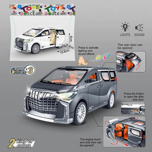 Spot✨Vigour House New Alpha Car Model with Light & Sound - Interactive Pull-Back Vehicle Toy for Kids Diecast Metal Toy Vehicles Car Model High Simulation Sound and Light Childrens