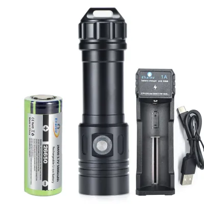 2000 lumens Waterproof IP68 LED Diving Flashlight L2 Super Bright Powerful Professional Underwater Dive FishingTorch