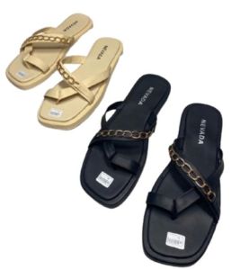 Sandal Japit Rantai  Wanita Busa Platform Wanita Kekinian 2025