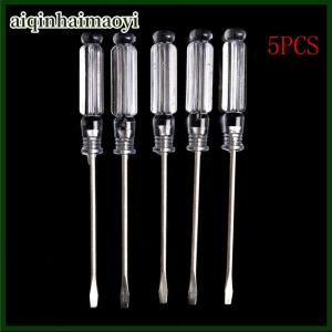aiqinhaimaoyi 5pcs Home Repair Tools Set Small Magnetic Precision Flat-blade Screwdriver