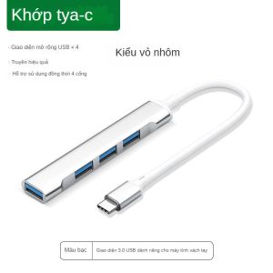 Hub Chia Type C / USB sang 4 Cổng USB 3.0 - Bộ chia Type C 3.1 OTG Cho Xiaomi Lenovo Mac Pro 13 15 Air Pro PC