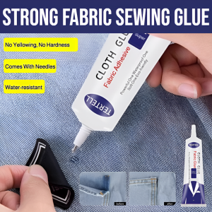 Needlework Clothing Fabric Adhesive Repair Washable Fabric Glue Multi Fabric Liquid Glue Fast Drying Super Strong Glue Clothes Repairing Tool