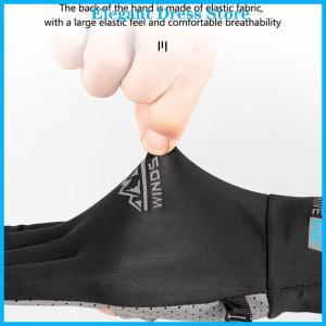 [K&P Elegant]👗👗 Summer Sunscreen Gloves Women Thin Ice Silk Anti-ultraviolet Dew Finger Touch Screen Driving Riding Non-slip Breathable Gloves