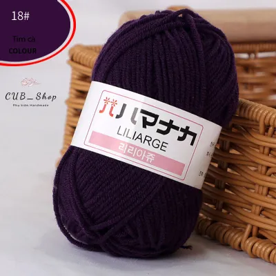 Len Milk Cotton Hàn Quốc 25gram / Cotton Sữa Cho Người Mới (Bảng 40 màu)