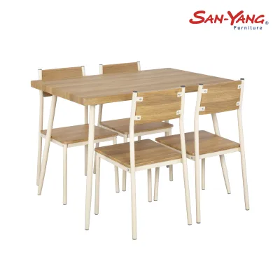San-Yang Furniture Dining Set 4-Seater Cream Beige 300021