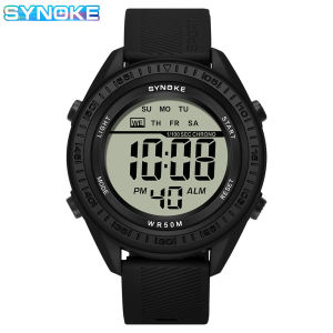 Synoke xem cho nam giới thời trang màn hình đơn Đồng hồ kỹ thuật số