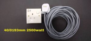 Heavy Duty ( 1gang )13A PVC Switches Socket Extension Wire (Compelete Set)