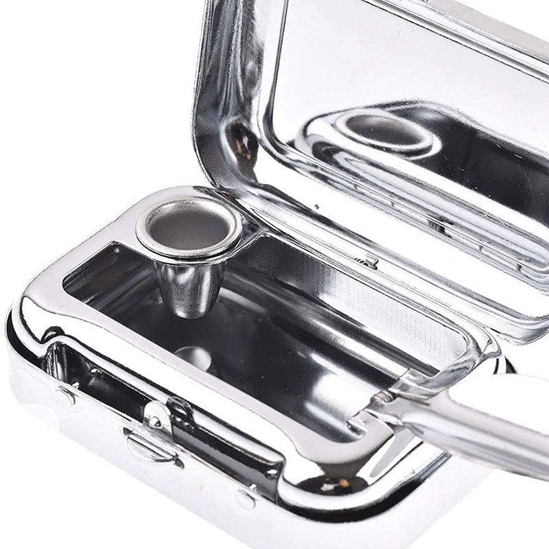 CRUITR Posacenere portatile in acciaio inox con coperchio, mini contenitore tascabile per cenere, ideale per viaggi e campeggio all'aperto
_voghion.com
