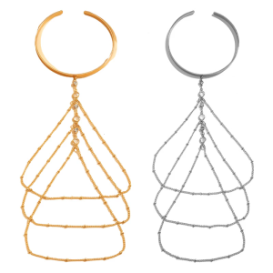 Light weight Gold Arm Bracelet Dance Showing Armband Nightclub Fashion Arm Chain for Daily Outfits