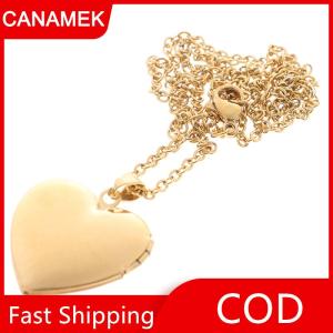 【CANAMEK】 Mặt dây chuyền mề đay trái tim tình yêu cho Nam Nữ Vòng cổ hình ảnh Khung ảnh có thể mở được