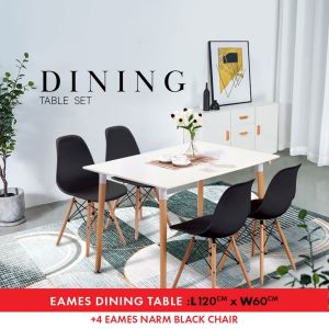 F&F :Topaz Stone dining table/meja makan 4 kerusi /set meja makan/ dining table set/dining table