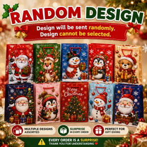 Christmas Gift Bags Durable Paper Gift Bag Random Design for Kids Party Gifts