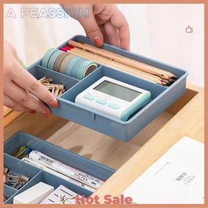 [A Peassion]💖[HOT SALE]🎈🎈 Desk Drawer Organizer Stackable Multi-cell Desktop Storage Bin Tray Multi-Purpose Divider Container for Household Office Home