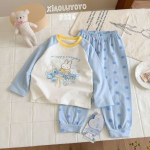 [Yunrou Lycra Cotton] 2026 Autumn New Style Autumn Clothes Pajamas Home Clothes Long-Sleeved Trousers Suit Cute Cartoon