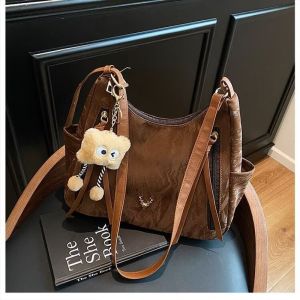 EchoBliss  กระเป๋าพร็อพแบบลำลองความจุขนาดใหญ่สำหรับผู้หญิงกระเป๋าสะพายข้างแบบใหม่ที่มีคุณภาพสูงแมทช์ลุคง่ายกระเป๋าสะพายไหล่แฟชั่นใต้วงแขน