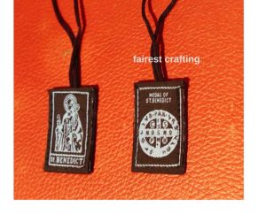 Scapular St. Benedict Saint Benedict Scapular is a Catholic devotional item worn as a sign of faith and spiritual protection