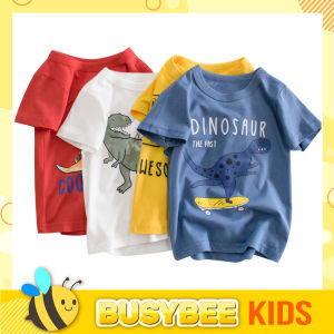 kids Children T-shirt for 1-10 years old boys girls Short sleeve dinosaur printed baju kanak-kanak lelaki perempuan dengan cetakan dinosaur
