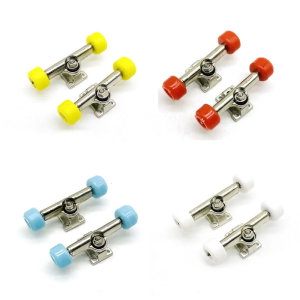 Assembly Finger Skateboard Part Alloy Bracket Deck Wheel Finger Toy Accs for Mini Gadget Playset DIY Parts
