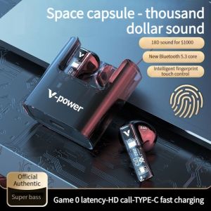 V-POWER TWS-B13 Bluetooth V5.3 True Wireless Stereo Earphone Built-in Microphone Noise Cancellation