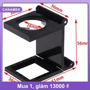 【CANAMEK】 10x28mm gấp Kính lúp đứng Loupe với quy mô cho công cụ dệt thủy tinh quang học