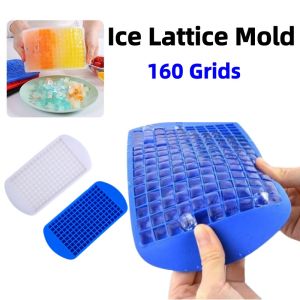 160 Grids Silicone Small Ice Cube Trays Ice Cubes Make Mold Drinks DIY Kitchen Supplies for Home Kitchen Bar Chilling Whiskey Juice Drinks Cocktail Beverages Ice Cube Tray