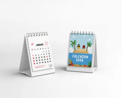 kalender baru tahun 2026/kalender aesthetic 2026/kalender meja 2026/kalender mini 2026/kalender meja mini 2025