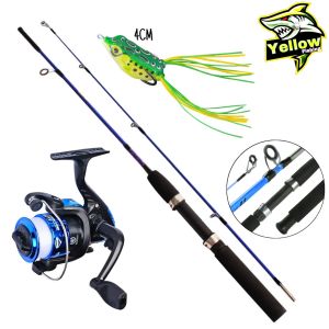 ชุดเบ็ดพร้อมตก 1 เซ็ตมี คันเบ็ด รอก เอ็น กบยาง เบ็ดตกปลาพร้อมคัน เบ็ดตกปลาพร้อมเหยื่อ เบ็ดตกปลา เบ็ดพร้อมตก เบ็ด เบ็ดถูกๆ เบ็ดนักตกปลา