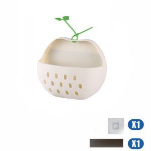 STVML Punch-free ic Storage Box Space Saving Large Capacity Refrigerator Side Storage Box Multi-functional Plastic Adhesive Wall Hanging Holder Household