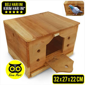 KICAU MART Gupon Merpati Model Slorok Pegupon Kayu Premium Kandang Sangkar Burung Merpati Dara Perkutut Derkuku