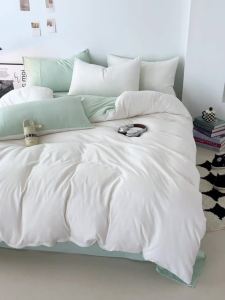 A Maternity-grade Ultra-Soft and Soft Bedding Set Four-Piece Bed Sheet Set Three-Piece Student Dormitory Set Light Luxury Bedding 4LZD