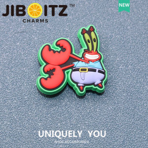 Jibbitz cross charm Shoe Buckle Shoe Accessories Cartoon SpongeBob DIY Fashion Decorative Buckle