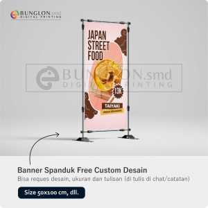 Print Cetak Spanduk Banner Makanan Jepang Custom Desain
